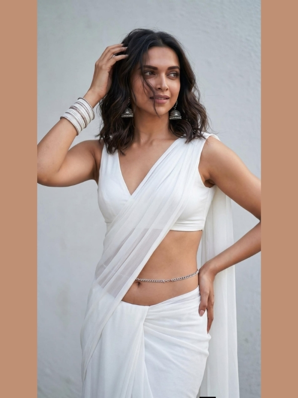 Deepika Padukone Hot Saree Photos
