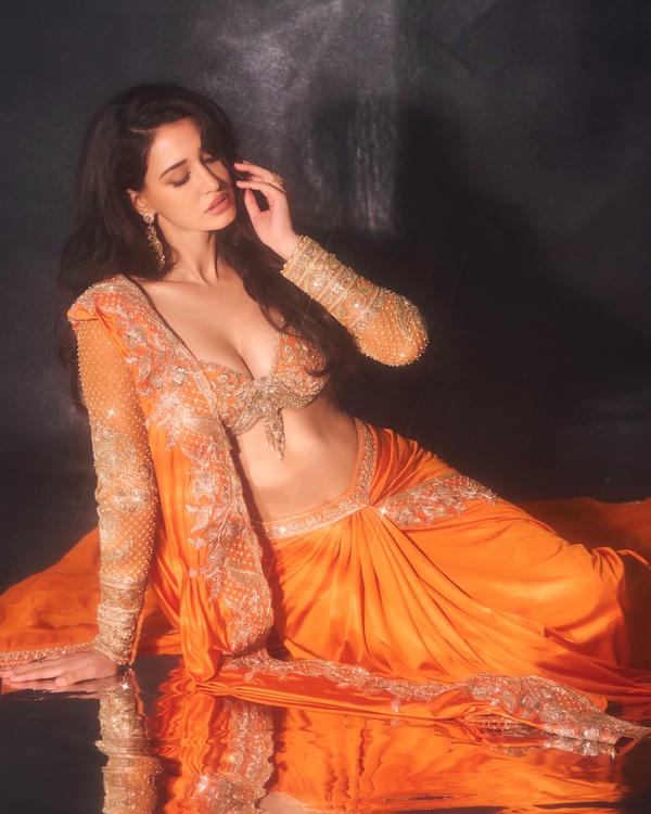 Disha Patani bold saree photos