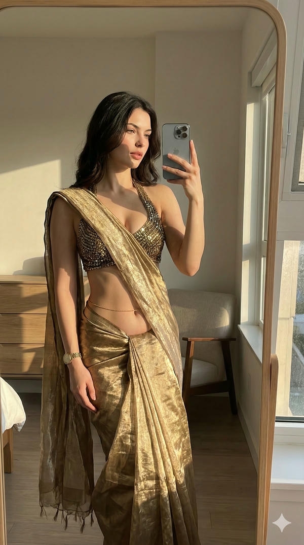 Hot Girl in Saree pic