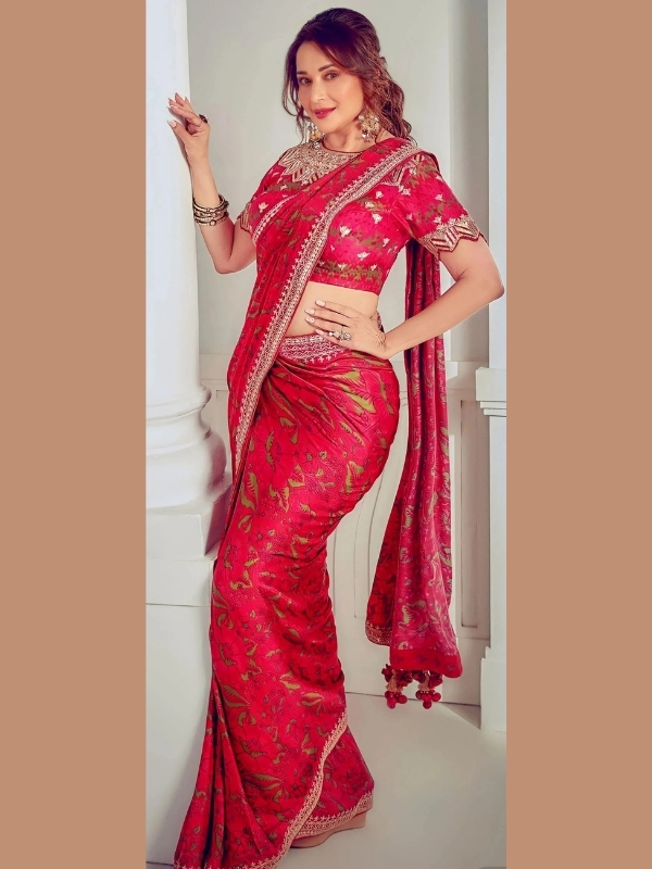 Madhuri Dixit Hot Saree Photos