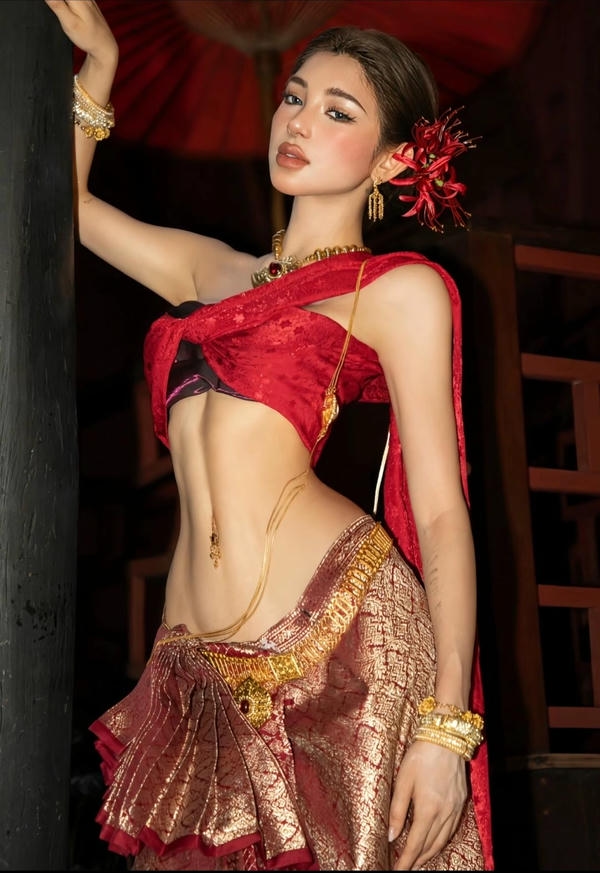Sexy Red Saree Images